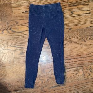Victoria secret pink distressed navy leggings